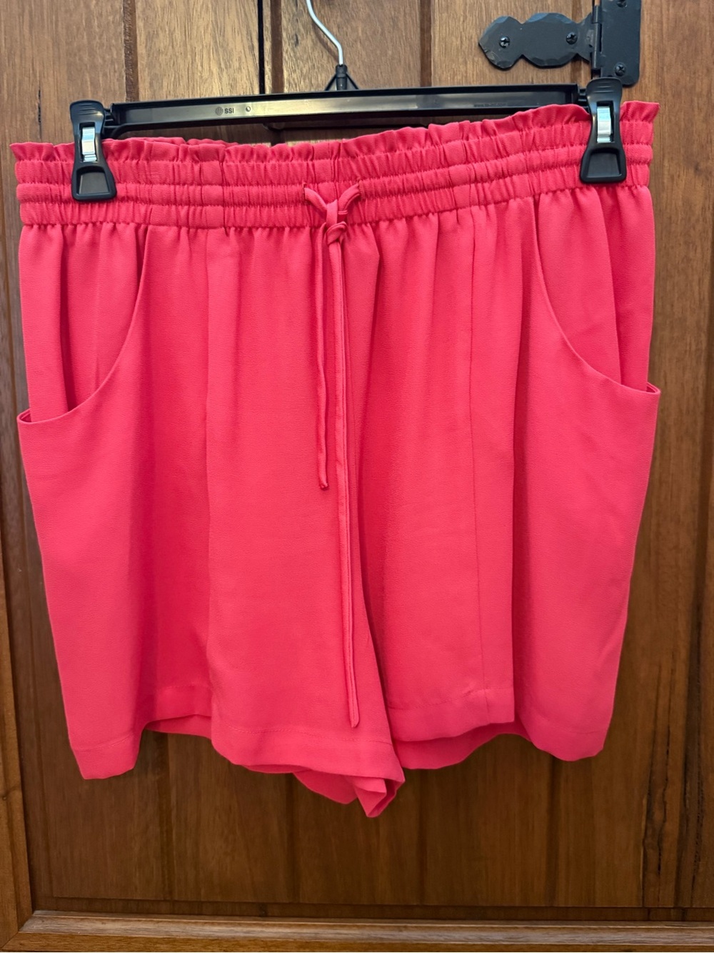 BCBGeneration Coral Pink Drawstring Athletic Shorts
